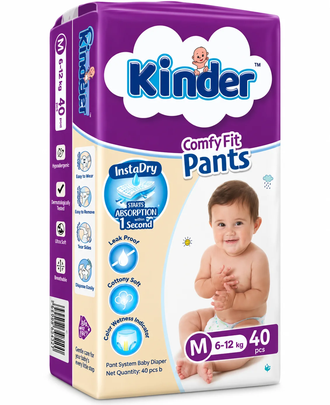 Kinder Baby Pant Diaper M Size 40 pics
